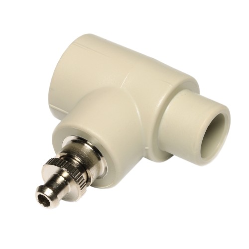 Штуцер PP-R серый с выпускным вентилем Дн 20 Wavin Ekoplastik во Владивостоке