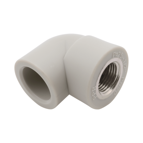 Угольник PP-R комбинированный серый ВР (ВН) Дн 20-3/4" 90 гр Wavin Ekoplastik во Владивостоке