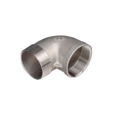 Отвод нержавеющий резьбовой НР-ВР Ру 16 AISI 316 100 мм 4"