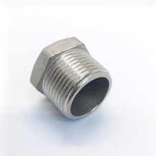 Заглушка нержавеющая шестигранная торцевая НР Ру 16 AISI 304 50 мм 2"