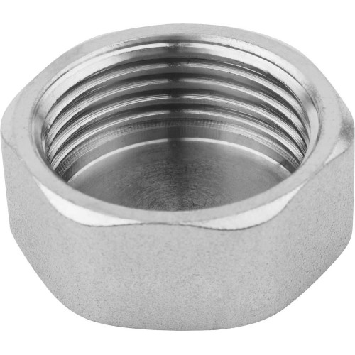 Заглушка нержавеющая шестигранная торцевая ВР (ВН) Ру 16 AISI 304 65 мм 2 1/2"