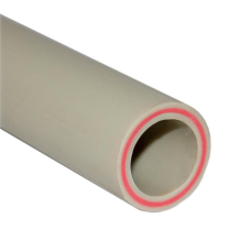Труба полипропиленовая PP-R напорная серая армированная стекловолокном Ру 30 SDR 6 Pro Aqua Rubis 25х4,2 мм 4 м