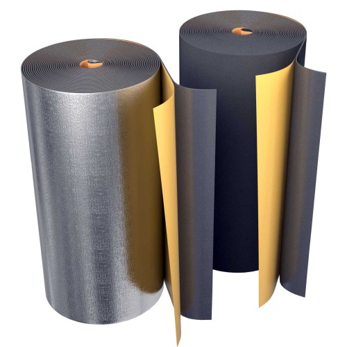 Рулон из вспененного полиэтилена 5/1,0-20 (Т<95°C) самокл с фольг чёрн Energoflex BLACK STAR DUCT AL во Владивостоке