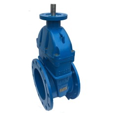 Задвижка клиновая чугунная фланцевая с обрезиненным клином и невыдвижным шпинделем AVK 06/30 AVK 40х140 мм