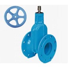 Задвижка клиновая чугунная фланцевая с обрезиненным клином Ру 16 E2 4000E2 Hawle 100х190 мм