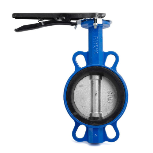 Затвор ручной со стальный диском и рукояткой межфланцевый 1,6 МПа EPDM VP5445S GGG50 Tecofi 65 мм во Владивостоке