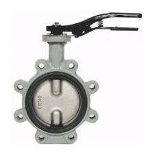 Затвор ручной с чугунным диском и рукояткой межфланцевый 1,6 МПа EPDM R59FL Giacomini 200 мм