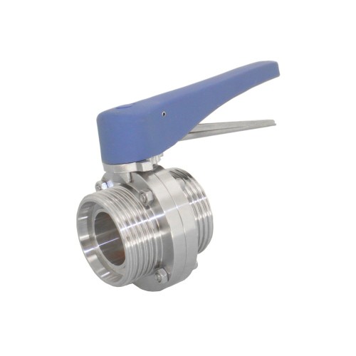 Затвор ручной с нержавеющий диском и рукояткой межфланцевый под приварку 0,8 МПа NK-DZwpEPDM NK 100х70 мм во Владивостоке