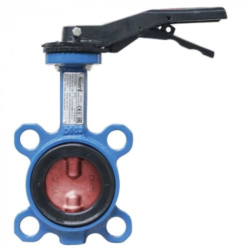 Затвор ручной с нержавеющий диском и рукояткой межфланцевый 1,6 МПа EPDM R59W GG25 Giacomini 65 мм во Владивостоке